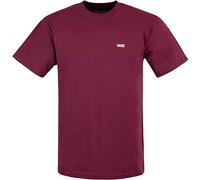 Vans Left Chest Logo T-Shirt Herren (S, Burgundy)