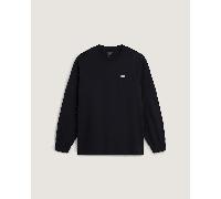 Vans - Lockeres Langarm-T-Shirt mit Logo auf der linken Brust II, Herren, Schwarz, Größe: S