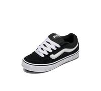 Vans Caldrone Low-Top-Sneaker für Damen, schwarz/weiß, 34.5 EU
