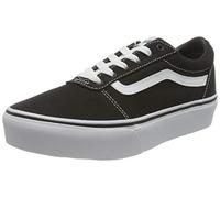 Plateausneaker VANS "Ward Platform" Gr. 31,5, schwarz-weiß (schwarz, weiß) Schuhe Skaterschuh Canvassneaker Sneaker low aus textilem Canvas-Material (56089828-31,5)