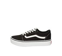 Vans Mädchen Ward Platform Sneaker, Canvas Black White, 36.5 EU
