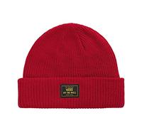 Vans Milford Herren Beanie, Schwarz, Rot/Ausflug, einfarbig (Getaway Solids), Einheitsgröße
