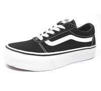 Plateausneaker VANS "Ward Platform" Gr. 33, schwarz-weiß (schwarz, weiß) Schuhe Skaterschuh Canvassneaker Sneaker low Jungenschuhe (56089828-33)