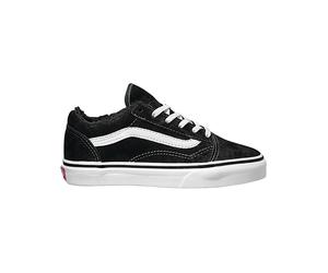 Vans - Niedrige Skate-Schuhe - Uy Old Skool Black/True White - Kindergröße 2 US - schwarz schwarz 2 US
