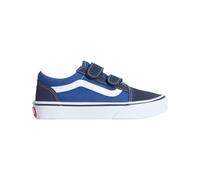 Vans - Niedrige Skateschuhe mit Klettverschluss - Kinder - Old Skool - Old Skool V Navy True White - Kindergröße 32.5 - Blau Blau 32.5