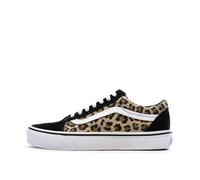 Vans Old Skool Animalier Damen-Sneaker, Schwarz/Leopardenmuster, Schwarz , 34.5 EU