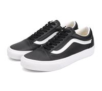 Vans Old Skool Herren-Schuhe, Leder, Schwarz/Weiß
