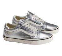 Vans Leder-Sneakers "Old Skool" in Silber - Größe 40 | Damen Sneakers