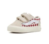 Vans Old Skool Sidestripe Baby Schuhe beige rot weiß - 22