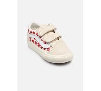 Vans Old Skool Sidestripe Baby Schuhe beige rot weiß - 26