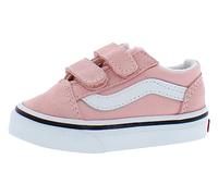 Vans Old Skool V Toddler (9AL) Powder Pink/True White/True White, Größe:5 Toddler, Weiß, Rosa, 5 Toddler