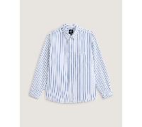 Vans - Baumwoll-Hemd - Herren - LX Dobby Stripe LS Shirt White - LX Dobby Stripe LS Shirt White für Herren aus Baumwolle - Größe L - Weiß Weiß L
