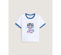 Vans - Puppy Ringer T-Shirt, Damen, Weiß, Größe: L