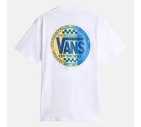 Vans Retro T-Shirt t-shirt kurzarm weiß blau grün - L