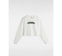 Vans - Retro V Hook and Loop Relaxed Long Sleeve Crop T-Shirt, Damen, Weiß, Größe: XL