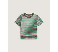 Vans - Salton Stripe T-Shirt, Damen, Grün, Größe: S