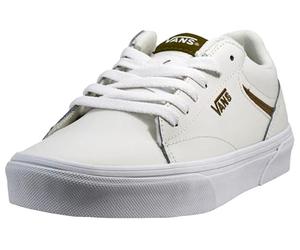 Vans Seldan Damen Sneaker, Leather Retro Pop Gothic Olive, 41 EU