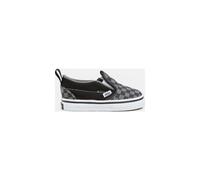 VANS Kleinkinder Checkerboard Slip-on Schuhe Mit Klettverschluss (1-4 Jahre) ((checkerboard) Blk/pewter) Toddler Schwarz, Größe 19