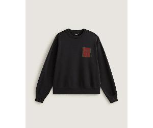 Vans - Stretch Stack Crackle Rundhals-Sweatshirt, Herren, Schwarz, Größe: M