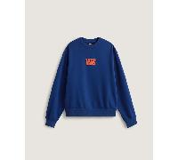 Vans - Stretch-Sweatshirt mit Rundhalsausschnitt und Logo, Herren, Blau, Größe: S