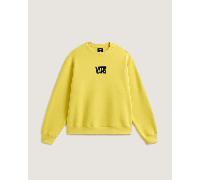 Vans - Stretch-Sweatshirt mit Rundhalsausschnitt und Logo, Herren, Gelb, Größe: XXL