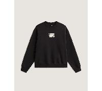 Vans - Stretch-Sweatshirt mit Rundhalsausschnitt und Logo, Herren, Schwarz, Größe: L
