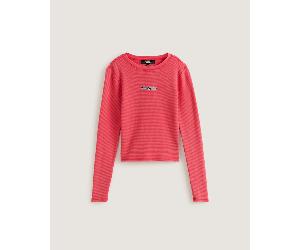 Vans - Teri Waffle Langarmhemd, Damen, Rosa, Größe: L