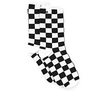 VANS Ticker Womens Crew Socks (BLACK CHECKERBOARD)