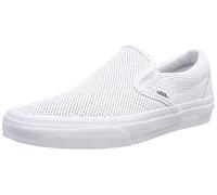 Vans U CLASSIC SLIP-ON PERF LEATHER, Unisex-Erwachsene Sneakers, Weiß ((Perf Leather) white), 36 EU