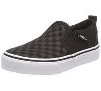 Vans Unisex Asher Sneaker, Checker Black Black, 31 EU