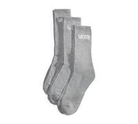 Vans Socken Classic Crew ROX – 3er-Pack, Grau meliert, Größe 38,5-42