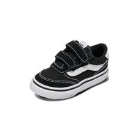 Vans Unisex Kinder Brooklyn Ls V Sneaker, Suede/Canvas Black/White, 17.5 EU