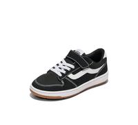 Vans Unisex Kinder Ryland Ls V Sneaker, Suede/Canvas Black/White, 34 EU