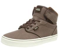 Vans Unisex-Kinder Y Atwood Hi Niedrige Sneaker, Grau (Leather/Demitasse/Aluminum)