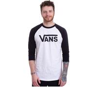 Vans - Vans Classic Raglan White/Black - Longsleeve - Weiß - M - 100% Baumwolle,Jersey Weiß M