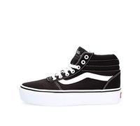 Vans Ward Hi Platform, Damen Hohe Sneaker, Schwarz ((Canvas) Black/True White 1wx), 41 EU