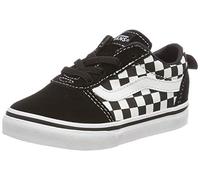 Vans Ward Slip-on Canvas Unisex Kinder Sneaker, Schwarz Checkers Black True White Pvc, 17 EU
