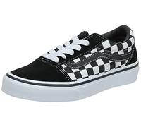 Vans Unisex Kinder Ward Suede/Canvas Sneaker, Schwarz Checker Black True White Pvj, 28 EU