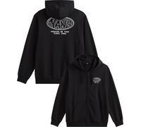 Vans - Warmer Pullover mit Reißverschluss - Herren - World Tour Loose Fullz Zip - World Tour Loose Full Zip Black für Herren aus Baumwolle schwarz M