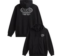 Vans - Warmer Pullover mit Reißverschluss - Herren - World Tour Loose Fullz Zip - World Tour Loose Full Zip Black für Herren aus Baumwolle schwarz L