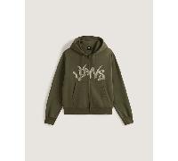 Vans - Wild Circle Hoodie mit durchgehendem Reißverschluss, Herren, Grün, Größe: M