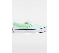 Vans Youth Unisex Classic Slip-on Checkerboard Pistachio Green Größe: 31.5 | Schuhe Outlet | kids | Grün