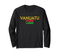Vanuatu Nationalflagge Port Villa Vanuatuan Stolz Langarmshirt
