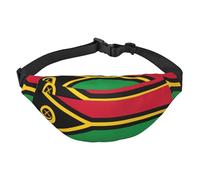 Vanuatu Reise-Umhängetasche mit Flagge, geeignet für Sport, Laufen, Radfahren, Reisen, Angeln, Jungen, große Hüfttasche