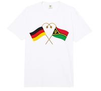 Vanuatuische Flagge Deutsche Flagge Deutschland Vanuatu Comfort Colors Adult Heavyweight T-Shirt