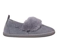 Vanuba Cormo Handmade Damen Hausschuhe, Naturleder, 100% Schafwolle, Warme und Bequeme Hausschuhe 41 EU Leder Grau/Grau