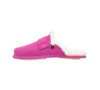 Vanuba - Damen Hausschuhe Abby 38 EU, Lammfell Pantoletten, Leder Badelatschen, Wolle, Bequeme Lammfell-Hausschuhe, Handgemacht - Rosa/Weiss