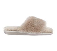 Vanuba - Damen Hausschuhe Anoa 38 EU, Lammfell Pantoletten, Leder Badelatschen, Wolle, Bequeme Lammfell-Hausschuhe, Handgemacht - Beige