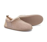 Vanuba Handgemacht Lammfell Warme Hausschuhe Herren Winter Kuschel Pantoffeln Geschlossen Hüttenschuhe Herren Hausschuhe 42 Beige