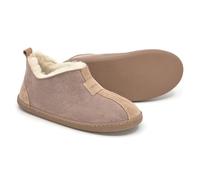 Vanuba Kalahari Handmade Damen Hausschuhe, Naturleder, 100% Schafwolle, Warme und Bequeme Hausschuhe, Leder + Harz Beige/Weiß, 37 EU